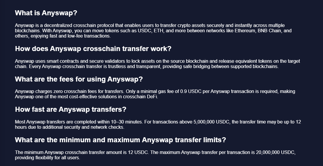 Anyswap Bridge